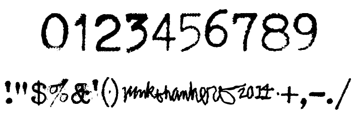 Mechanical Machine Font OTHER CHARS