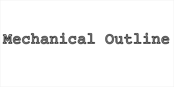 Mechanical Outline Logo
