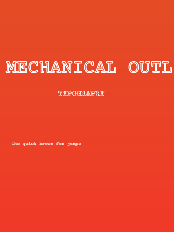 Mechanical Outline Poster