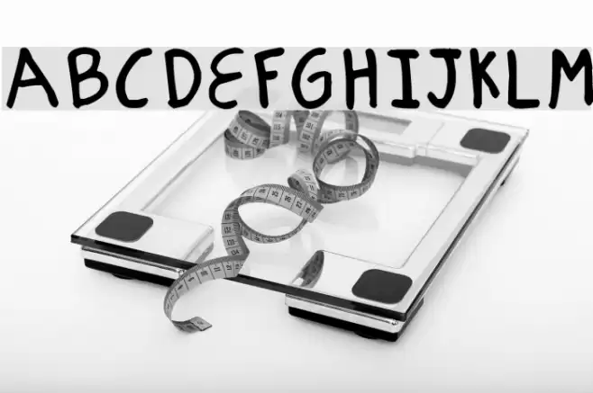 Mechanical Pencil Font examples