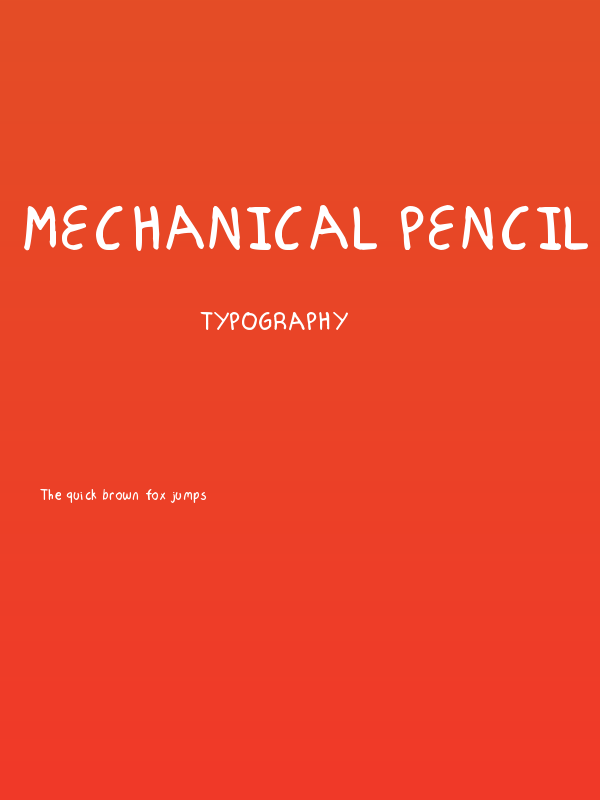 Mechanical Pencil Poster