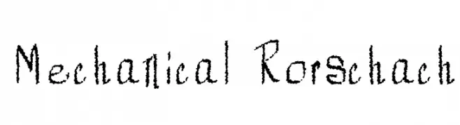 Mechanical Rorschach  baixar fontes gratis