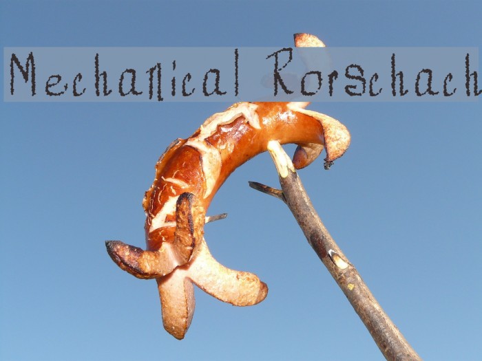 Mechanical Rorschach Font examples