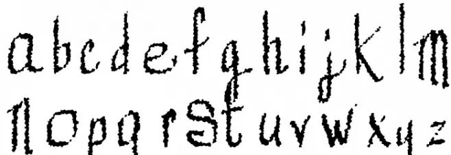 Mechanical Rorschach خط أحرف صغيرة