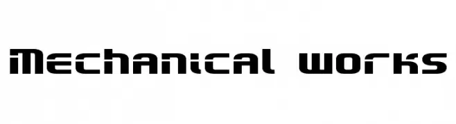 Mechanical works  Скачать бесплатные шрифты
