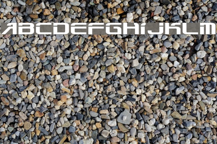 Mechanical works Font examples