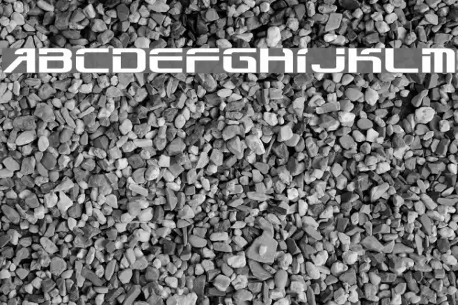 Mechanical works Шрифта examples