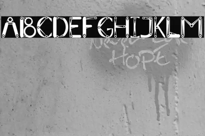 Mechanical Font examples