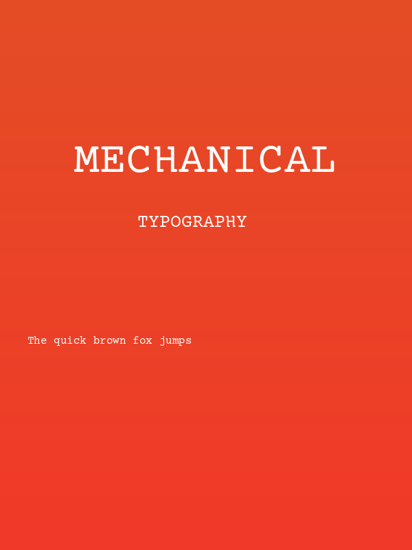 Mechanical Poster