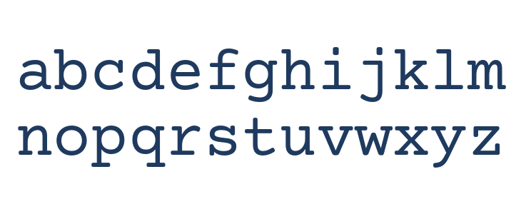 Mechanical Lowercase