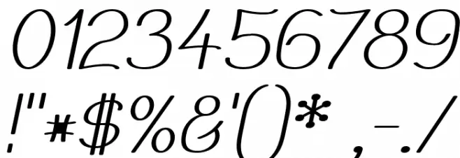 Mechanihan Italic Font OTHER CHARS