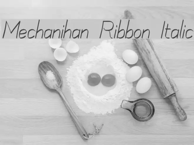 Mechanihan Ribbon Italic Example 1