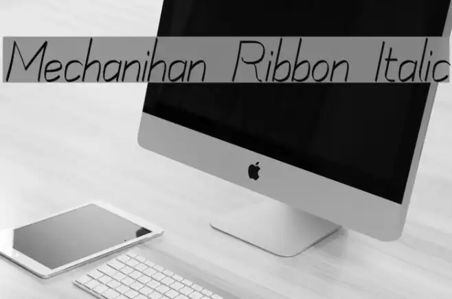 Mechanihan Ribbon Italic Example 2