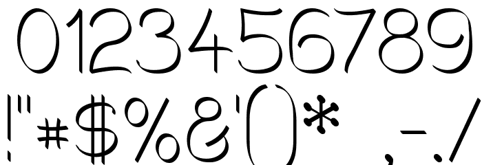 Mechanihan Ribbon Font OTHER CHARS