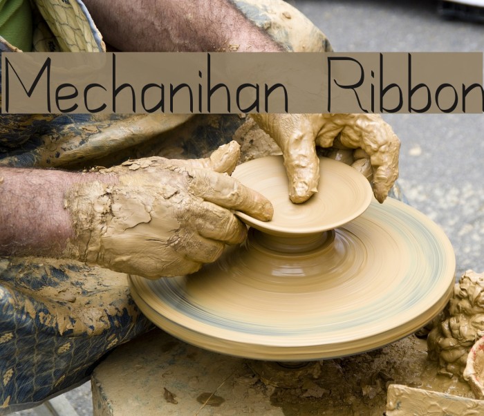 Mechanihan Ribbon Font examples