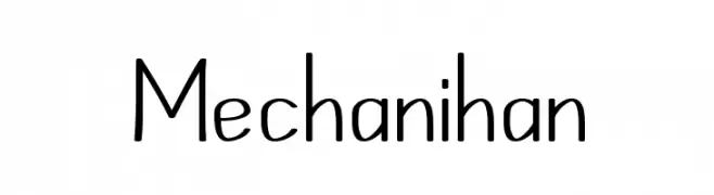 Mechanihan  baixar fontes gratis