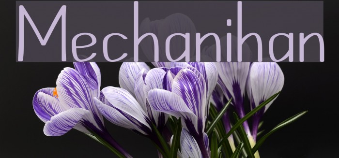 Mechanihan Font examples