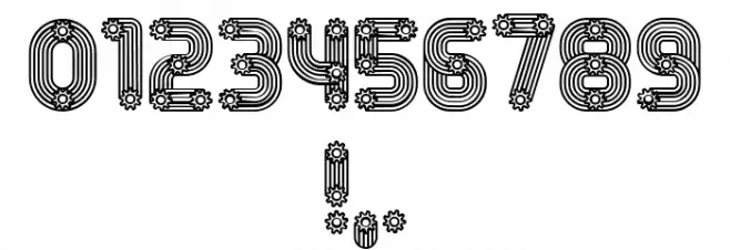 Mechanismo Regular Font OTHER CHARS