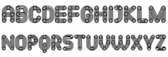 Mechanismo Regular फ़ॉन्ट लोअरकेस