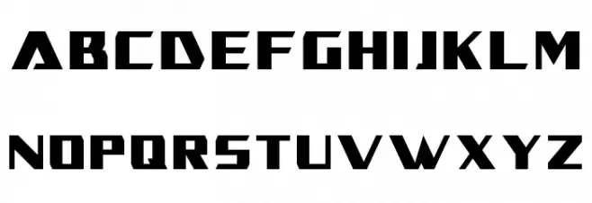 Mechanist Mounted Schriftart Groß