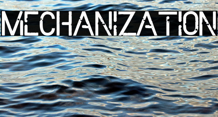 Mechanization Font examples