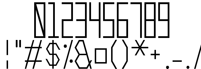 Mechanoarc Font OTHER CHARS