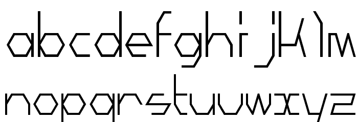 Mechanoarc Font LOWERCASE