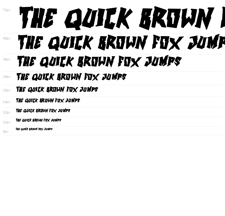 Mechapunk-BoldItalic Waterfall