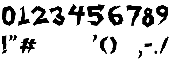 Mechapunk Font OTHER CHARS