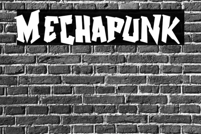 Mechapunk Font examples