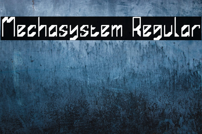 Mechasystem Regular Example 1