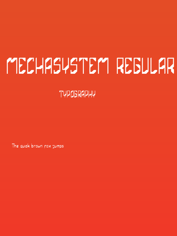 Mechasystem Regular Poster