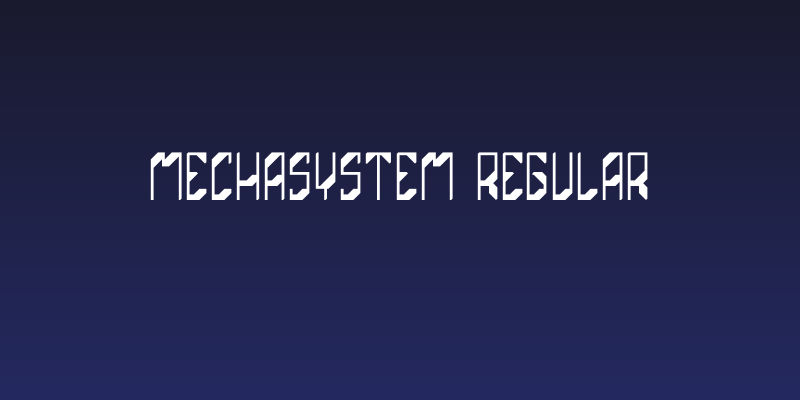 Mechasystem Regular Social Header