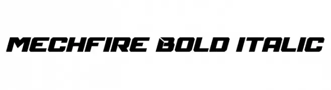 Mechfire Bold Italic  Frei Schriftart Herunterladen
