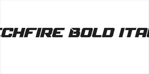 Mechfire Bold Italic Logo