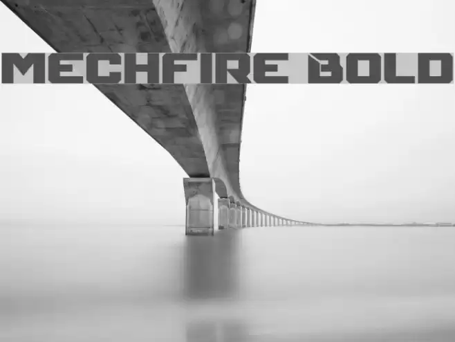 Mechfire Bold Font examples