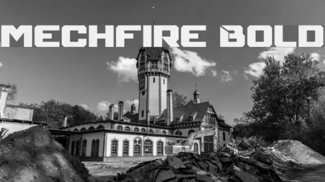 Mechfire Bold Font examples