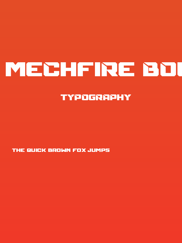 Mechfire Bold Poster