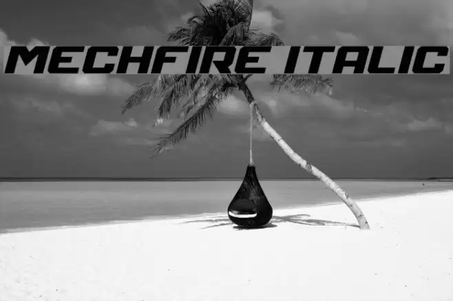 Mechfire Italic Font examples