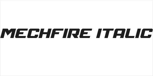 Mechfire Italic Logo