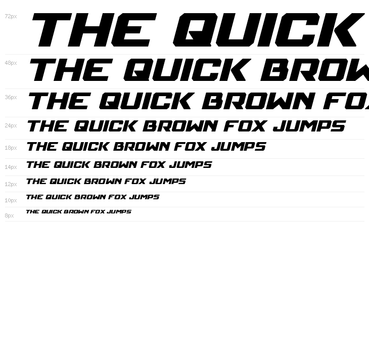 Mechfire Italic Waterfall