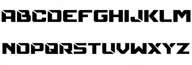 Mechfire Schriftart Groß