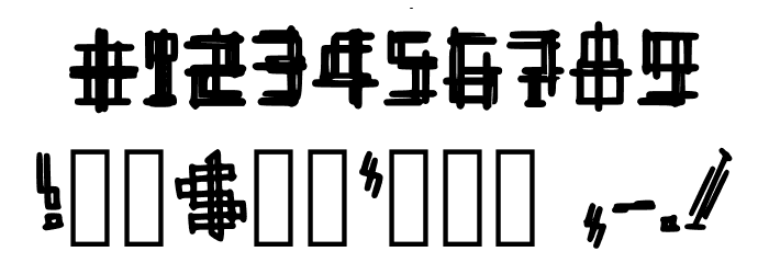 Mechine House Regular Font OTHER CHARS