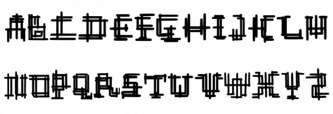 Mechine House Regular 字体 大写