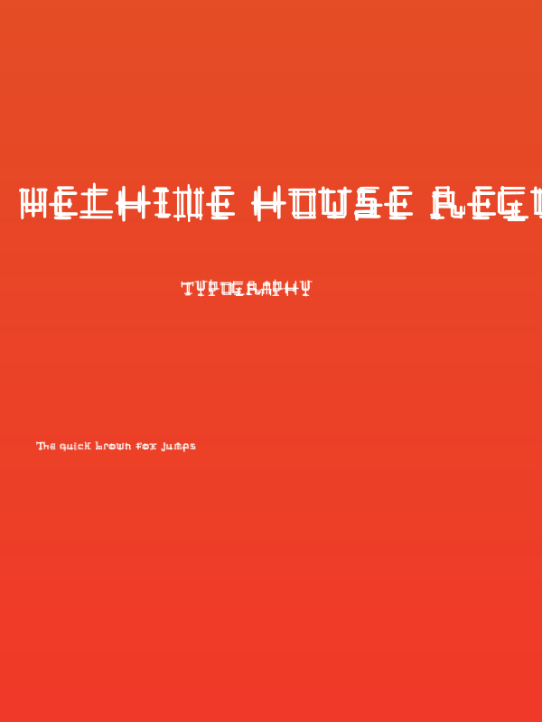 Mechine House Regular Poster