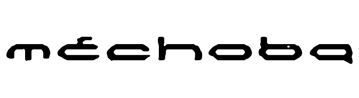 Mechoba  フリーフォントのダウンロード