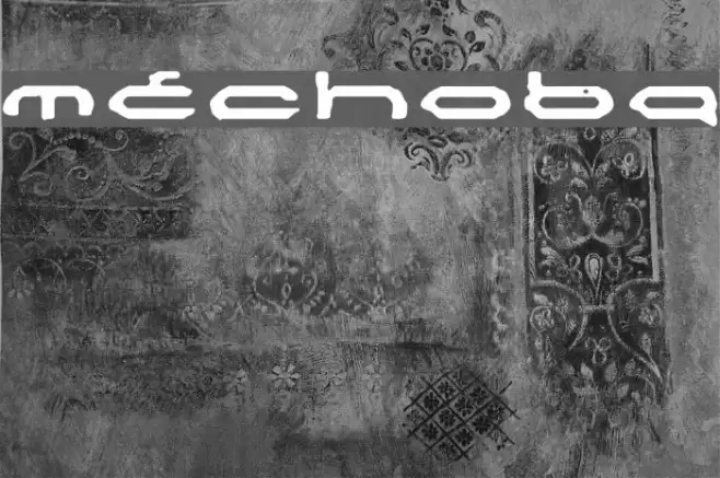 Mechoba Font examples