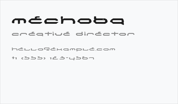 Mechoba Business Card