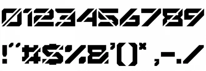 Mechsuit Font OTHER CHARS