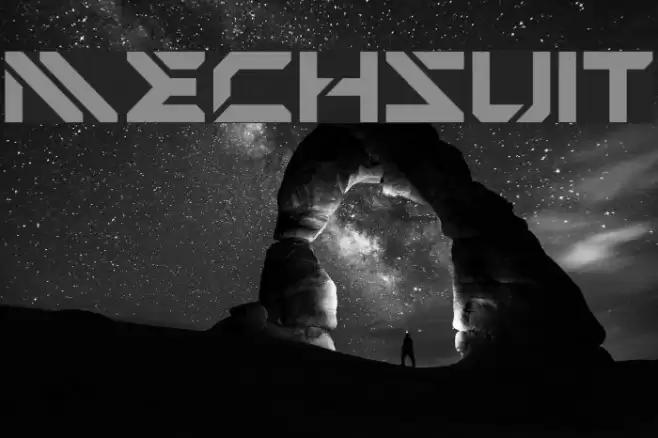 Mechsuit Font examples